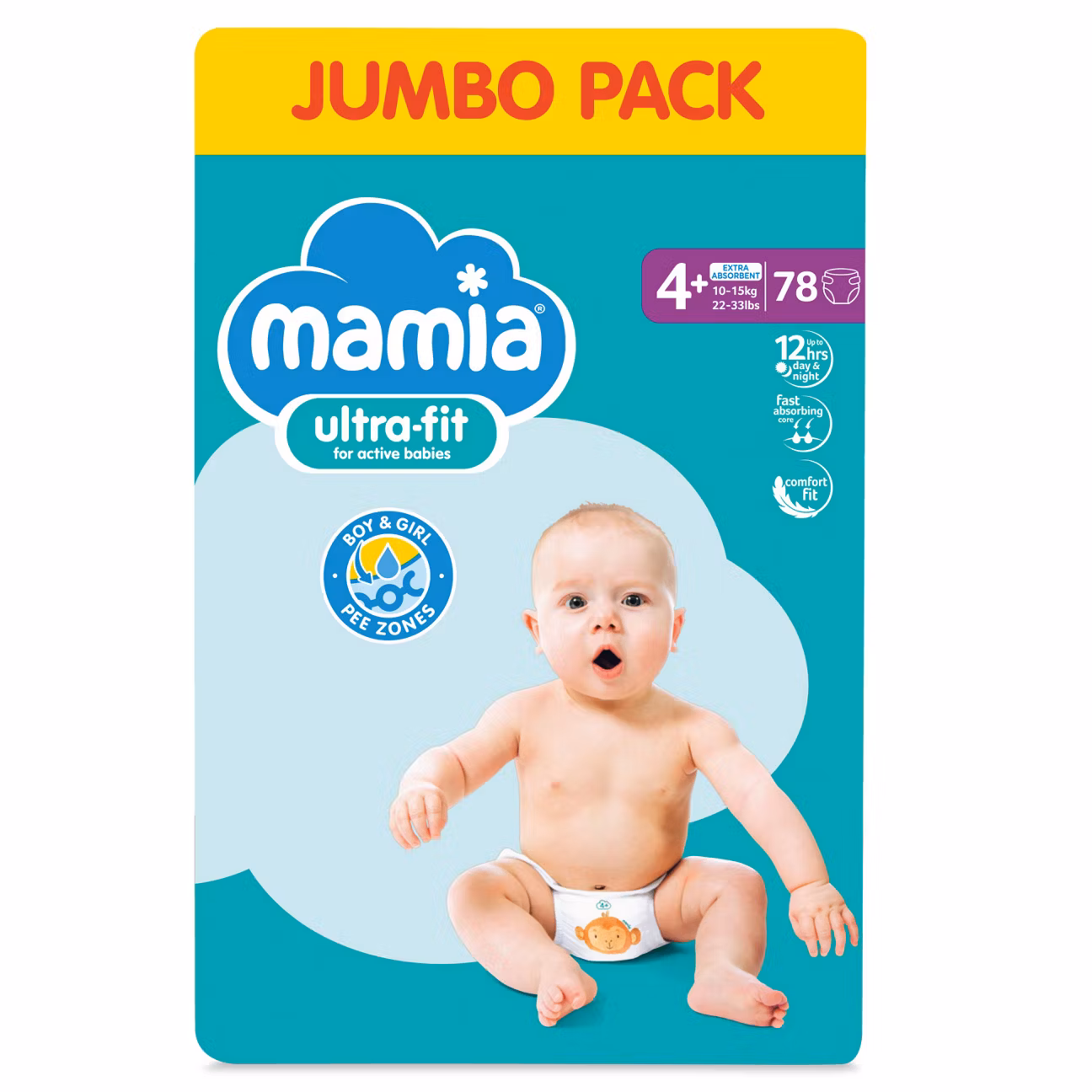 mamia 4+ Mamia пелени размер 4+, 78бр - Image 1